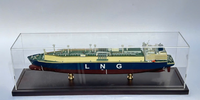 Maquette de navire citerne LNG bleue 60 cm, vitrine en résine, modèle de bateau Endurance Love, décoration nautique, cadeau pour la maison, boîte peinte à la main, Vietnam GIA NHIEN