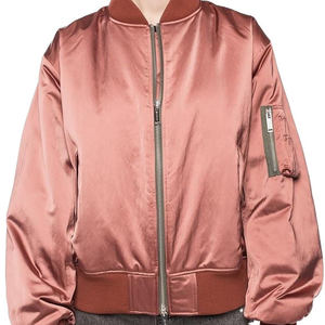 2025 nuevo cortavientos de invierno personalizado al por mayor ropa universitaria para hombres chaquetas de talla grande para hombres chaqueta bomber de satén de seda Lisa para hombre - Product Image 6