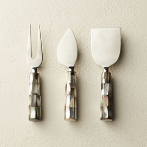 Juego de cubiertos de acero inoxidable de diseño, cubiertos de mesa con mango de bambú, accesorios de cocina, tabla de queso superior de madera de mármol - Product Image 3
