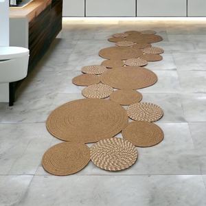 Wholesale Custom Natural Woven Water Hyacinth Placemats Seagrass Thick Rattan <b>Round</b> Non-Slip Handmade Braided Dinner <b>Tablemat</b> - Product Image 6
