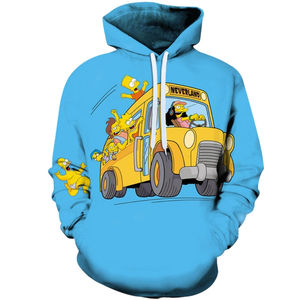 Sweat à capuche en polyester tricoté de haute qualité pour hommes Impression numérique douce Techniques lavées à la mode Vêtements d'hiver personnalisables - Product Image 2