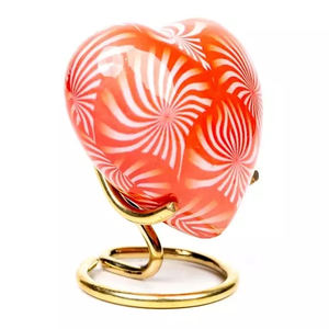 Urnas decorativas con forma de corazón para mascotas, urnas con diseño de cremaciones, suministros funerarios con acabado múltiple - Product Image 6