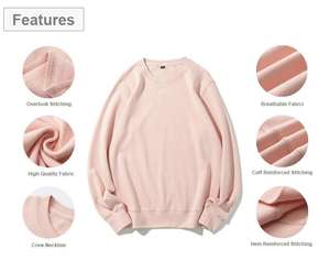 เสื้อสเวตเตอร์แบบสวมหัวสำหรับผู้ชายเสื้อสเวตเตอร์แบบสวมหัวพิมพ์ลายผ้าทอคุณภาพสูงลายสีทึบดีไซน์แบบมีฮู้ดสำหรับฤดูใบไม้ร่วง - Product Image 2