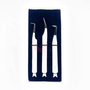 Pince à épiler papillon professionnelle en acier inoxydable de qualité supérieure, personnalisable, conception durable, prise en main parfaite, pointe lisse pour cils - Product Image 2