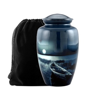 Urne de bateau pour cendres humaines Urnes commémoratives pour adultes pour cendres humaines Urne de crémation décorative pour cendres adultes Taille personnalisée - Product Image 1