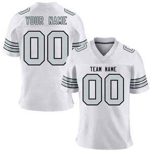 Maillot de football américain imprimé par sublimation en gros, 100% polyester, manches courtes, pour hommes adultes - Product Image 1
