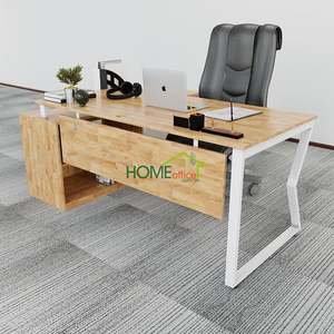Escritorio Ejecutivo Minimalista MConcept 180x160, Muebles de Oficina Modernos con Patas de Acero, Requiere Ensamblaje - HBMC024 - Product Image 3