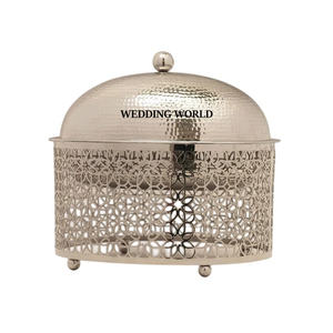 Ramadán Decoración Metal Hotpot Calidad Premium Diseñador Cazuela Venta Caliente Última Llegada Fancy Metal Food Warmer - Product Image 1