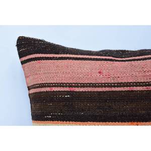 Brown Vintage <b>Fluffy</b> Pattern Wool Kilim 16x16 Inch Patchwork Pillow Luxury Woven <b>Bedding</b> Portable and Christmas Style - Product Image 2