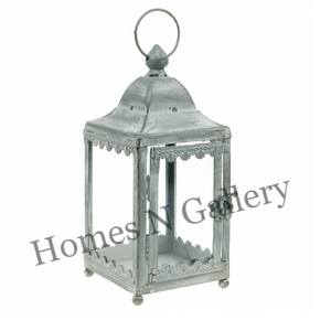 Tall White Metal Garden <b>Table</b> Candle Lantern Light for <b>Decoration</b> - Product Image 3