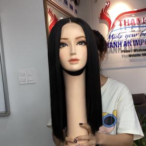 Super Doubleวาดมนุษย์ต่อผมWigs Bob 200% ความหนาแน่นลูกไม้ปิดวิกผมมนุษย์กระดูกตรงWigsสําหรับผู้หญิงสีดํา - Product Image 6