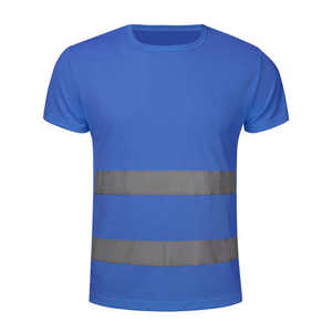 Camiseta DE SEGURIDAD reflectante de manga corta de alta visibilidad para hombre, camiseta de alta visibilidad transpirable de alta resistencia, humedad de seguridad - Product Image 2