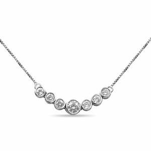 Zarkan – Collier classique en argent 925 plaqué or 14 carats avec diamants circulaires et perles de zircon, idéal pour mariage ou cadeau - Product Image 2
