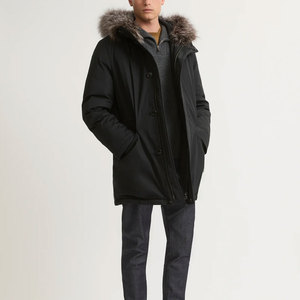 Parkas d'hiver décontractées pour hommes avec doublure en coton, veste parka pour hommes de haute qualité personnalisée - Product Image 1