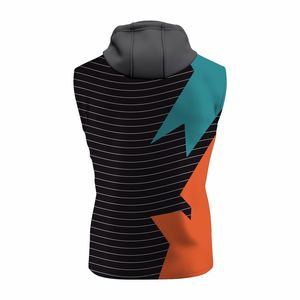 Two Piece Cotton <b>Mens</b> Sleeveless <b>Hoodie</b> <b>and</b> <b>Short</b> <b>Set</b> Oversized Clothes <b>and</b> <b>Shorts</b> <b>Sets</b> for <b>Men</b> WITH SUBLIMATION - Product Image 2