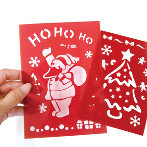 Pochoirs de Noël, modèles de motifs de Noël pour la peinture, artisanat festif, fournitures d'art DIY, pochoirs en plastique durable pour le dessin - Product Image 4
