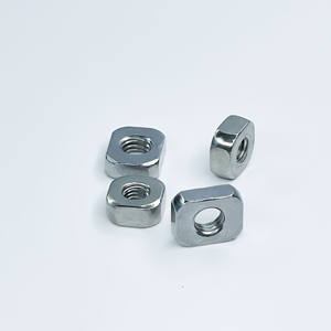 DIN557 acier inoxydable acier au carbone 8.8 10.9 12.9 écrou carré zingué blanc galvanisé pour l'automobile - Product Image 3