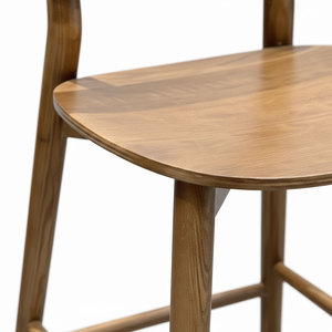 Contemporary Wooden Frame Bar <b>Stool</b> <b>with</b> Mesh <b>Back</b> GBSK013 for Farmhouse Kitchen Dining Room Home Bar Made From PU Material - Product Image 5