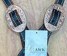 Elégant serre-tête à une oreille en cuir usiné à la main de haute qualité Design dernier cri Western Riding Tack for Horses Exclusive Horse - Product Image 3
