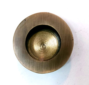 Brass Flush Pull Handles for Kitchen Drawers <b>Wardrobes</b> Furniture and Cabinet Knob for Cabinets DressersBathrooms - Product Image 1