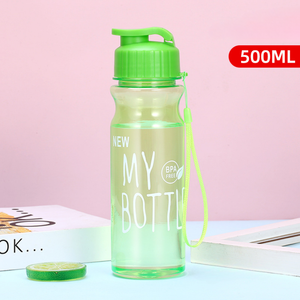 ขวดน้ำพลาสติกขนาด500มล. ปลอดภัยสำหรับบรรจุเครื่องดื่มในยิมและนักปั่นจักรยาน - Product Image 4