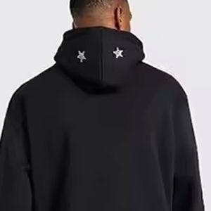 Conjuntos de sudadera de dos piezas de felpa francesa de algodón grueso para hombre, estilo vintage lavado, oversize, efecto descolorido por el sol, multicolor, con pedrería. - Product Image 4