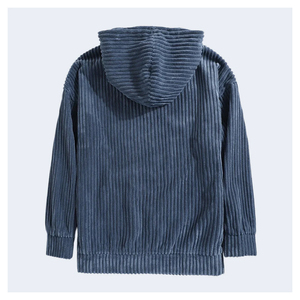 แจ็กเก็ตมีฮู้ดผ้าลูกฟูกสำหรับผู้ชายปักโลโก้สำหรับฤดูหนาว - Product Image 2