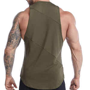 Camiseta sin mangas activa de diseño personalizado de alta calidad para hombre, recién llegada, ropa informal de punto con cuello redondo - Product Image 4
