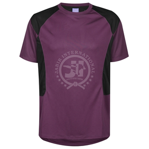 Camiseta informal de manga corta para mujer, Camiseta de algodón de dos tonos transpirable con estampado 3D de logotipo personalizado, camiseta de media manga para mujer - Product Image 3