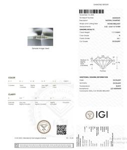 B2B อัญมณีสำหรับ GIA ได้รับการรับรอง1.11 CT เพชรสีขาวหลวมธรรมชาติ N สี FL ไหลบริสุทธิ์บริสุทธิ์ BX-4ขัดตัดอดีตสำหรับเครื่องประดับ - Product Image 5