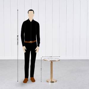 Mesa Auxiliar de Lujo, Muebles Modernos para el Hogar, Mesa de Centro, Exhibición de Piso, Mesa de Metal Portátil y Antideslizante, Suministros de Muebles - Product Image 5