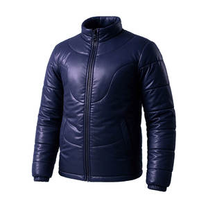 Light Satin Down Puffer <b>Jackets</b> for Ladies Plus Size New Fashion Casual Clothing in <b>White</b> Printed Shearling Leather - Product Image 1