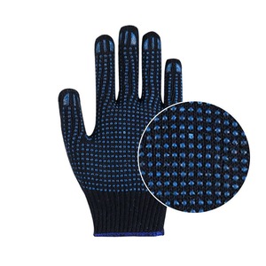 Gant en latex rouge économique Équipement de protection en tricot de coton Jardinage industriel Construction Sécurité Gants de travail - Product Image 5