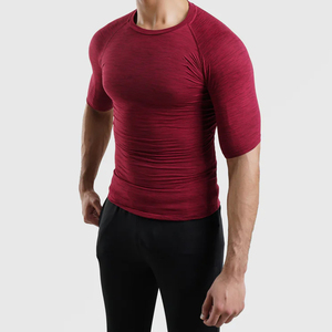 T-shirt à manches longues respirant, antibactérien, à séchage rapide, sans couture, de haute qualité, personnalisé, pour homme, coupe ajustée - Product Image 4