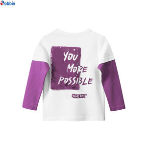 เสื้อยืดแขนยาวผู้ชายแบบสองชั้น สไตล์สตรีทแวร์ทรงโอเวอร์ไซส์ ลวดลายพื้นสีพื้น พร้อมลายกราฟิกแบบแตก - Product Image 6