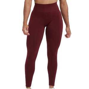 Women High Waist Yoga <b>Leggings</b> Knitted Spandex Stretchy <b>Workout</b> Gym Tights <b>Pockets</b> Fitness Sportswear Pants Wholesale 2026 - Product Image 1