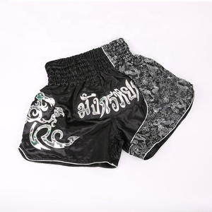 Pantalones cortos de Kickboxing Muay Thai de poliéster 100% personalizados de primera calidad y duraderos, ropa de lucha cómoda para hombres - Product Image 4