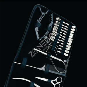 Kit d'outils d'extension de cheveux et de micro liens de qualité supérieure de 30 pièces en couleur unique solide Design personnalisé Logo personnalisé - Product Image 2