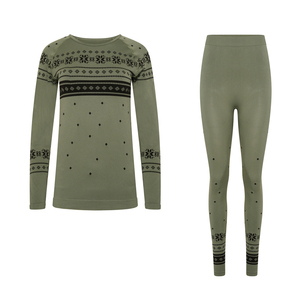 ชุดเสื้อโยคะยืดและถุงน่องเอวยางยืดสำหรับผู้หญิงชุดรัดกล้ามเนื้อชั้นในแขนยาวแบบปรับแต่งได้ - Product Image 6