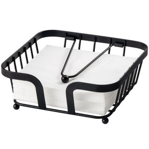 Porte-serviettes en métal pour table et cuisine, porte-serviettes moderne en acier inoxydable lesté pour la maison et les buffets - Product Image 5