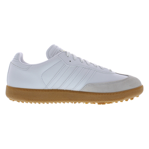 Scarpe Adidas Samba da Uomo Crystal White/Gum, Mocassini Sportivi con Soletta Morbida in PU, Fodera in Mesh alla Moda, Rialzanti - Product Image 3
