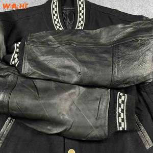 OEM Fabricant Broderie en chenille de haute qualité Bomber de baseball personnalisée pour hommes, collège, veste universitaire en cuir Letterman - Product Image 3