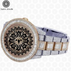 Montre de luxe Charm_Jewells en acier inoxydable 40 mm, cadran analogique, verre saphir, mouvement mécanique, étanche 10 bars, pour homme - Product Image 3