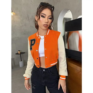 Chaqueta universitaria vintage. Collar de béisbol clásico. Mezcla de lana pesada. Parche de chenilla listo. Precios de pedidos al por mayor. - Product Image 4