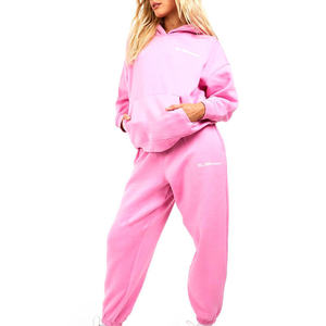 Conjunto Deportivo Informal de Talla Grande para Invierno, Ecológico, de Color Sólido, para Gimnasio, Fitness, Felpa Técnica, Elástico en Cuatro Direcciones, Secado Rápido, Dos Piezas - Product Image 1