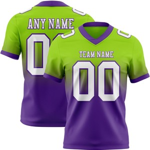 American <b>Football</b> Jersey with V-Neck Collar 100% Polyester Breathable & Quick Dry Short Sleeve Customizable Team Name - Product Image 2