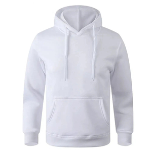 Unisex <b>Pink</b> Hooded <b>Sweatshirt</b> Fleece Casual Solid Color Pocket Design Regular Fit Knitted Style - Product Image 3