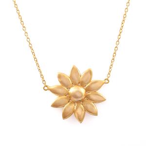 Collar con colgante de plata de ley 925 estilo flor clásica, joyería fina de diseño único para mujer con chapado en oro y rodio - Product Image 5