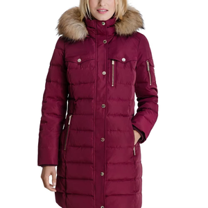 แจ็คเก็ตวาร์ซิตี้สไตล์ใหม่ ใส่สบายสำหรับฤดูหนาว คุณภาพดีเยี่ยมสำหรับผู้หญิง แบบพัฟเฟอร์บุใยสังเคราะห์ มีฮู้ด กันลม ผลิตจากขนสัตว์แท้ 100% รับสกรีนโลโก้ - Product Image 4