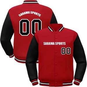 Chaqueta Universitaria Personalizada con Diseño Propio, Chaqueta de Béisbol de Forro Polar para Hombre, Chaquetas Universitarias Lisas al por Mayor - Product Image 1